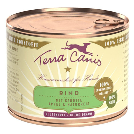 Terra Canis CLASSIC – hovězí s mrkví 12 × 200 g