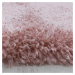 Kusový koberec Fluffy Shaggy 3500 rose kruh 120x120 cm