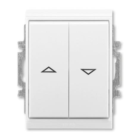 ABB Element,Time žaluziové tlačítko č.1/0+1/0 IP44 bílá/bílá 3558E-A88943 03 s blokováním