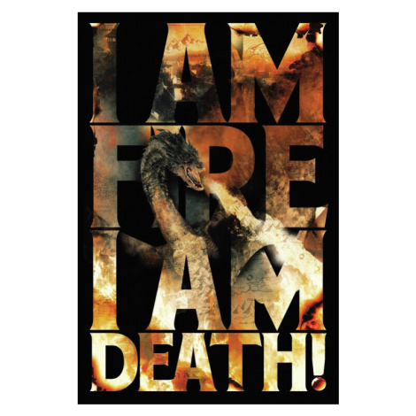 Plakát, Obraz - Hobbit - I Am Fire I Am Death, 26.7 × 40 cm Europosters