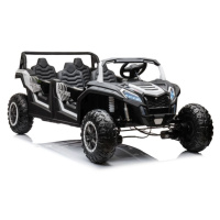 Elektrické autíčko Buggy UTV čtyřmístné 24V nafukovací kola bílé