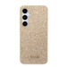 Zadní kryt Guess PC/TPU Glitter Flakes Metal Logo pro Samsung Galaxy S24+, zlatá