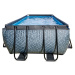 Bazén s filtrací Stone pool Exit Toys ocelová konstrukce 540*250*122 cm šedý od 6 let