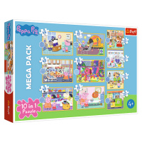 Trefl Puzzle 10 v 1 - Seznamte se s prasátkem Peppa / Peppa Pig