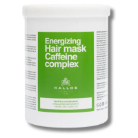 Kallos Energizing Hair Mask Caffeine Complex - maska na vlasy s keratinem a kofeinem, 1000 ml