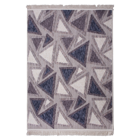 Koberec BENITA 720 modrá-krémová - 80x150 cm