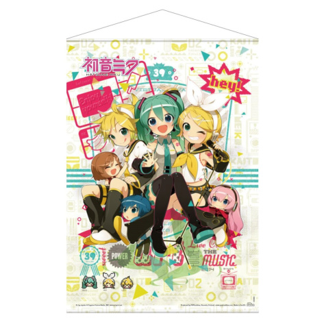 POPbuddies Vocaloid Wandrolle Hey! Piapro Characters 50 x 70 cm