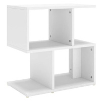 Noční stolek bílý 50 × 30 × 51,5 cm dřevotříska