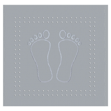 Kleine Wolke Protiskluzová podložka do sprchy Foot šedá 55 x 55 cm