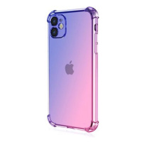 TopQ Kryt iPhone 11 Shock duhový modro-růžový 109753