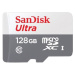 SanDisk MicroSDXC karta 128GB Ultra (100MB/s, Class 10, Android) + adaptér