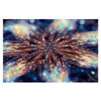 Ilustrace Abstract glowing Star background with particles, oxygen, 40 × 26.7 cm