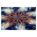 Ilustrace Abstract glowing Star background with particles, oxygen, 40 × 26.7 cm