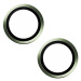 PanzerGlass HoOps ochranné kroužky Apple iPhone 15/15 Plus - zelený hliník