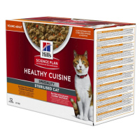 Hill's Science Plan Healthy Cuisine Adult Sterilised kuře a losos - 24 x 80 g