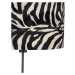 Stojací lampa černý odstín zebra design 40 cm nastavitelný - Parte