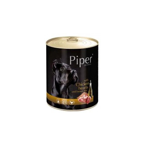 Piper Adult kuřecí srdce a hnědá rýže 800g