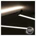 BRILONER B smart CCT LED stropní svítidlo, 227,2 cm, 24 W, 2600 lm, hliník-chrom BRILO 3737-018