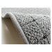 Vopi koberce Kusový koberec Udinese šedý ovál - 160x240 cm