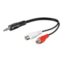 PremiumCord Kabel Jack 3.5mm-2xCINCH M/F 0.2m