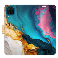 iSaprio Flip pouzdro Colourful Marble pro Samsung Galaxy A12