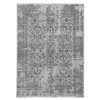 Diamond Carpets koberce Ručně vázaný kusový koberec Diamond DC-JK 1 silver/black - 365x457 cm