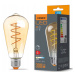 LED žárovka filament AMBER - E27 - 4W - ST64 - stmívatelná - teplá bílá