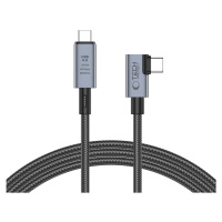 Tech-Protect UltraBoost Max L USB-C 4.0 (přímý) / USB-C 4.0 (úhlový) PD 240W 8K 40Gbps 1,5m kabe