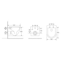 HOPA Závěsné WC ARCO TORNADO s FLAT sedátkem Soft-close OLKLT067EUQ3