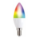 Solight LED SMART WIFI žárovka, svíčka, 5W, E14, RGB, 400lm