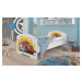 Dětská postel s obrázky - čelo Pepe bar Rozměr: 160 x 80 cm, Obrázek: Policejní auto