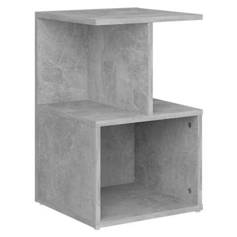 vidaXL Noční stolek betonově šedý 35 x 35 x 55 cm kompozitní dřevo