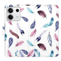 iSaprio flip pouzdro Colorful Feathers pro Xiaomi Redmi Note 13 5G