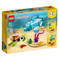 LEGO CREATOR Delfín a želva 3v1 31128 STAVEBNICE