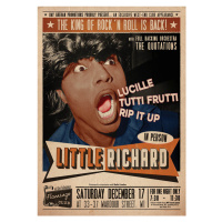 Plakát, Obraz - Little Richard Flamingo - Club Wardour St, 59.4 × 84.1 cm