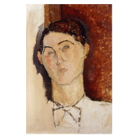 Obrazová reprodukce Head of a Young Man; Tete de Jeune Homme, Modigliani, Amedeo, 26.7 × 40 cm