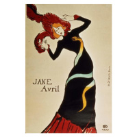 Obrazová reprodukce Jane Avril (1868-1943) 1899, Henri de Toulouse-Lautrec, 26.7 × 40 cm