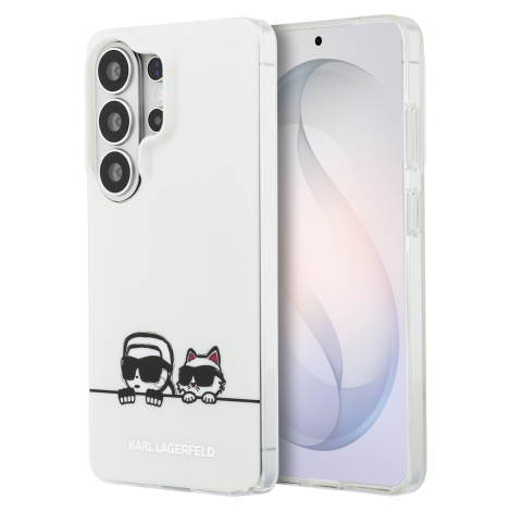 Karl Lagerfeld IML K&CH Peekaboo Logo Magnetic Zadní Kryt pro Samsung Galaxy S26 Ultra White