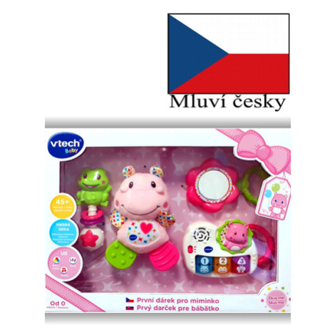 Vtech První dárek pro miminko CZ - růžový