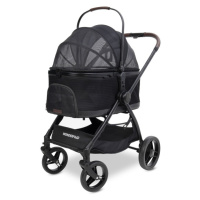 Wonderfold Pet Pet Kočárek P3 pro psy 2v1 do 22,7 kg (kočárek+přepravní taška) jet black