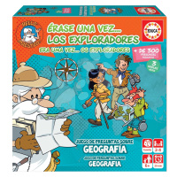 Společenská hra znalostní Once upon a time The Explorers Educa Učíme se o geografii 300 otázek v