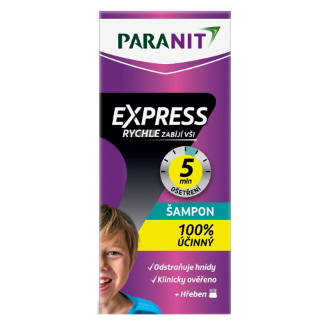 Paranit Express šampon 100 ml +hřeben