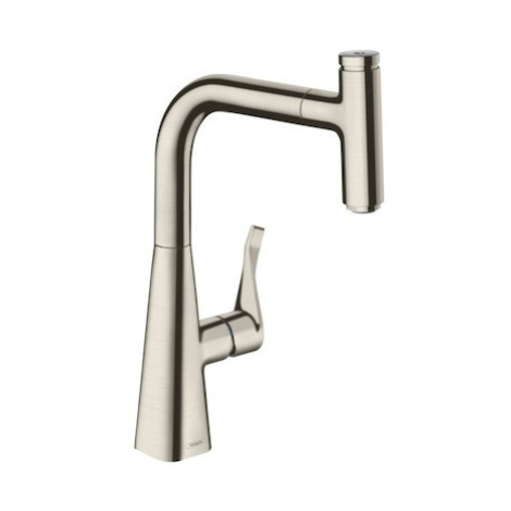 Dřezová baterie Hansgrohe Metris Select M71 s vytahovací sprškou vzhled nerezu 14857800