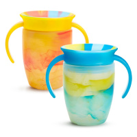 Munchkin Miracle 360° Tie Dye Cup Tropical 6m+ 2x207 ml žlutý a modrý