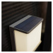 LUTEC LED solární nástěnné svítidlo Doblo se senzorem, šířka 15 cm