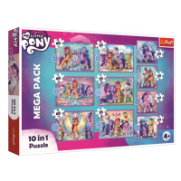 Puzzle My Little Pony-  Zářiví poníci MEGA PACK 10 v 1