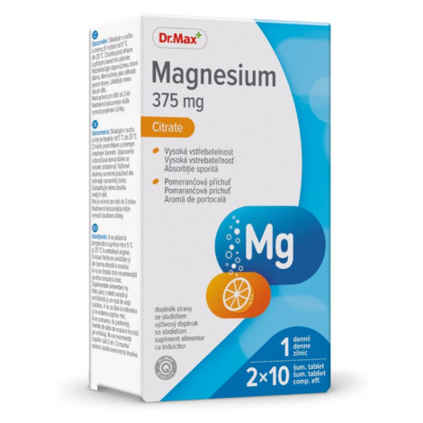 Dr. Max Magnesium Citrate 375 mg 2x10 šumivých tablet
