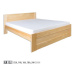 Drewmax Manželská postel - masiv LK102 | 180 cm borovice Dřevo: Borovice