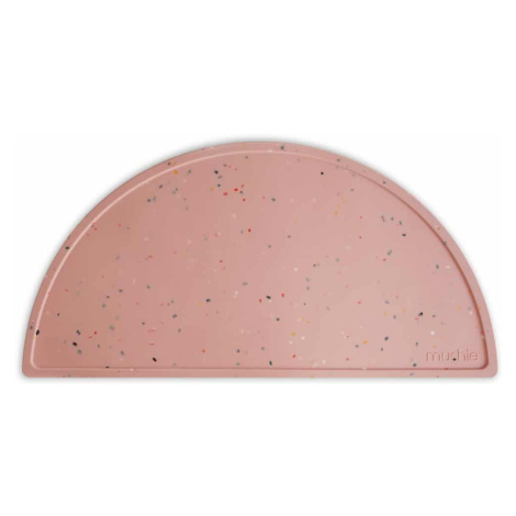 Mushie silikonové prostírání - Pink Confetti