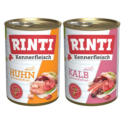 Rinti Kennerfleisch Mix s kuřecím a telecím masem, 24× 400 g